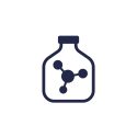 solvent bottle icon on white solvent bottle icon on white